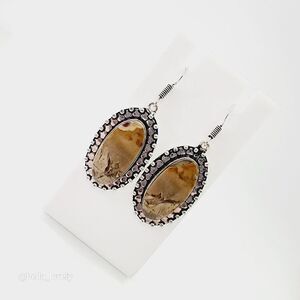 Jasper Handmade Drop Dangle Earrings Jewelry 2"